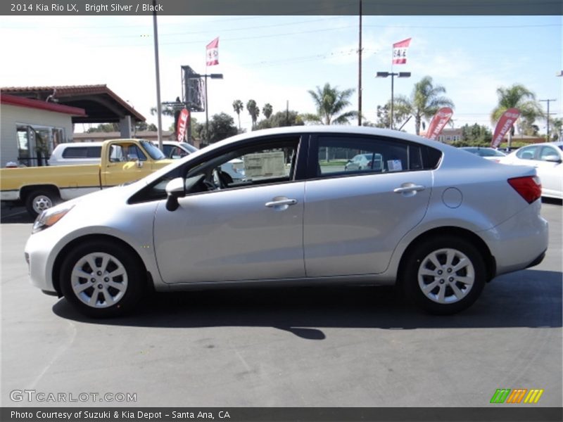 Bright Silver / Black 2014 Kia Rio LX
