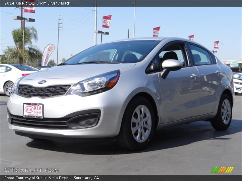 Bright Silver / Black 2014 Kia Rio LX