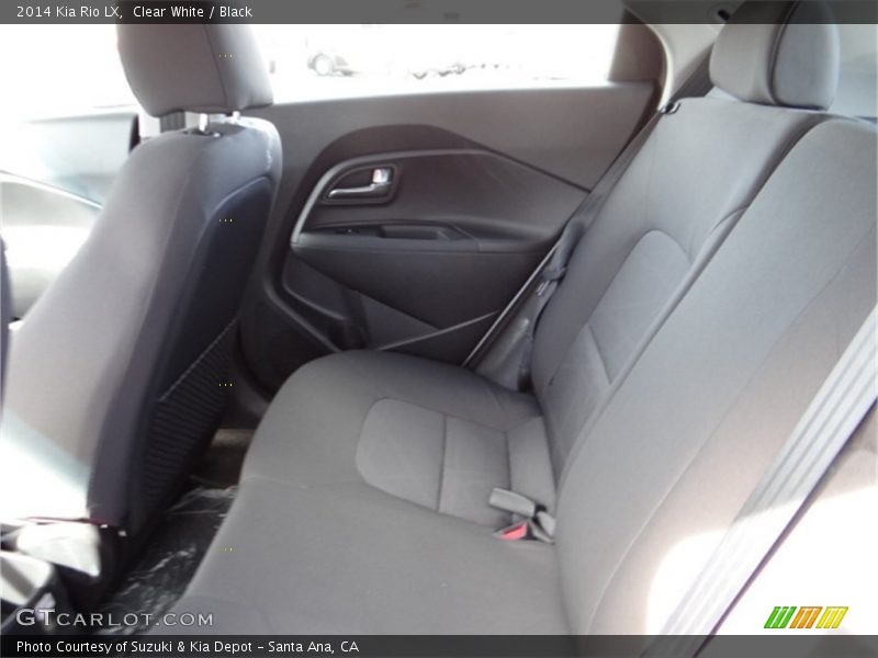 Clear White / Black 2014 Kia Rio LX