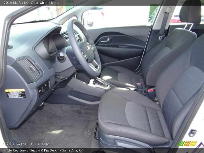 Clear White / Black 2014 Kia Rio LX