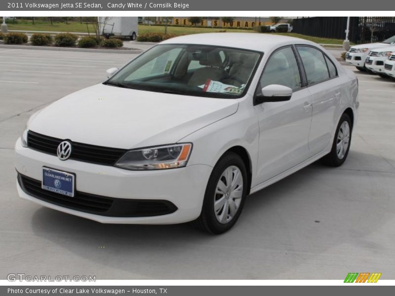 Candy White / Cornsilk Beige 2011 Volkswagen Jetta SE Sedan