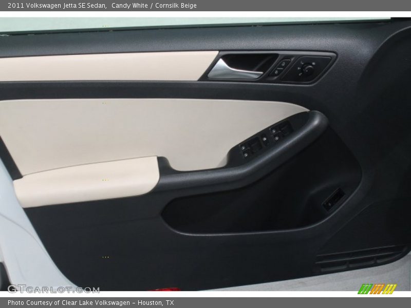Candy White / Cornsilk Beige 2011 Volkswagen Jetta SE Sedan