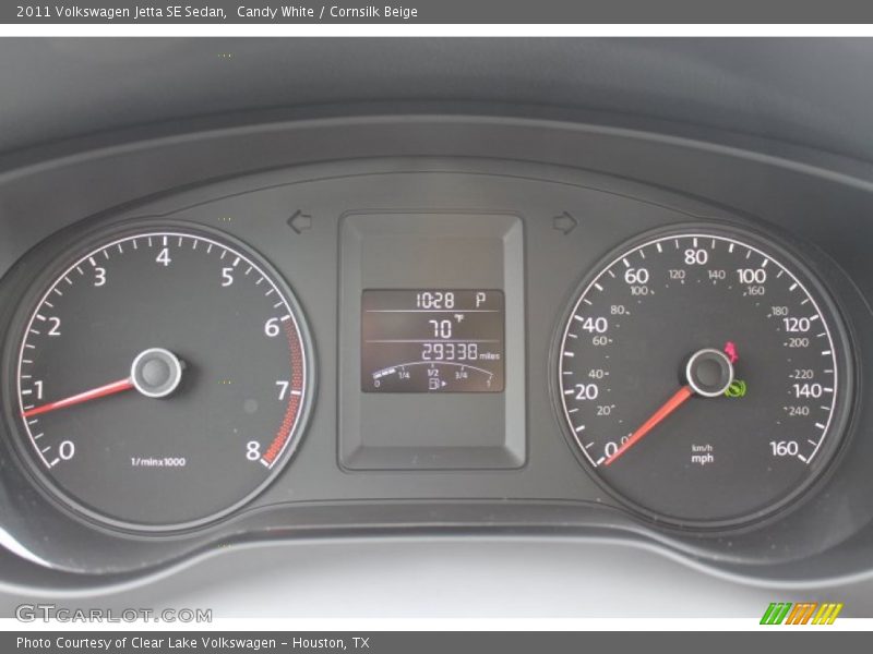 Candy White / Cornsilk Beige 2011 Volkswagen Jetta SE Sedan