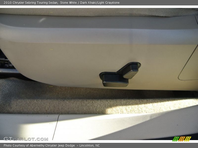 Stone White / Dark Khaki/Light Graystone 2010 Chrysler Sebring Touring Sedan