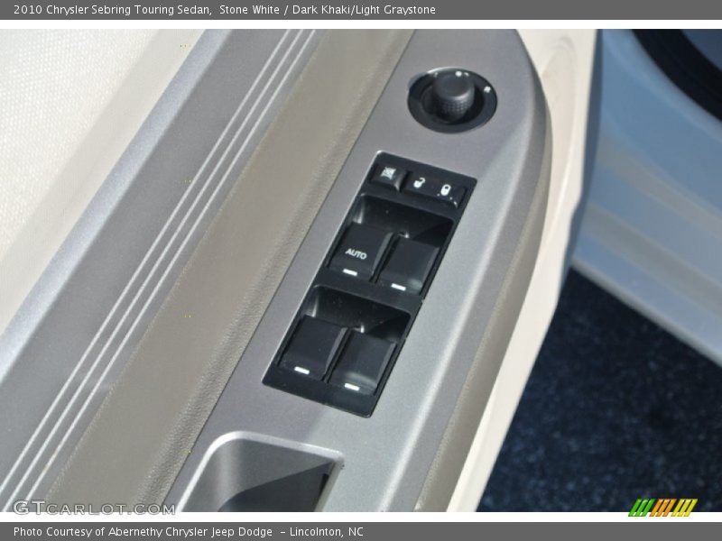 Stone White / Dark Khaki/Light Graystone 2010 Chrysler Sebring Touring Sedan