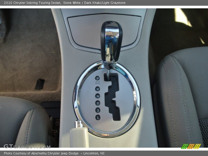 Stone White / Dark Khaki/Light Graystone 2010 Chrysler Sebring Touring Sedan