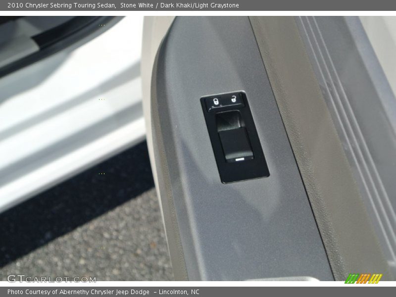 Stone White / Dark Khaki/Light Graystone 2010 Chrysler Sebring Touring Sedan