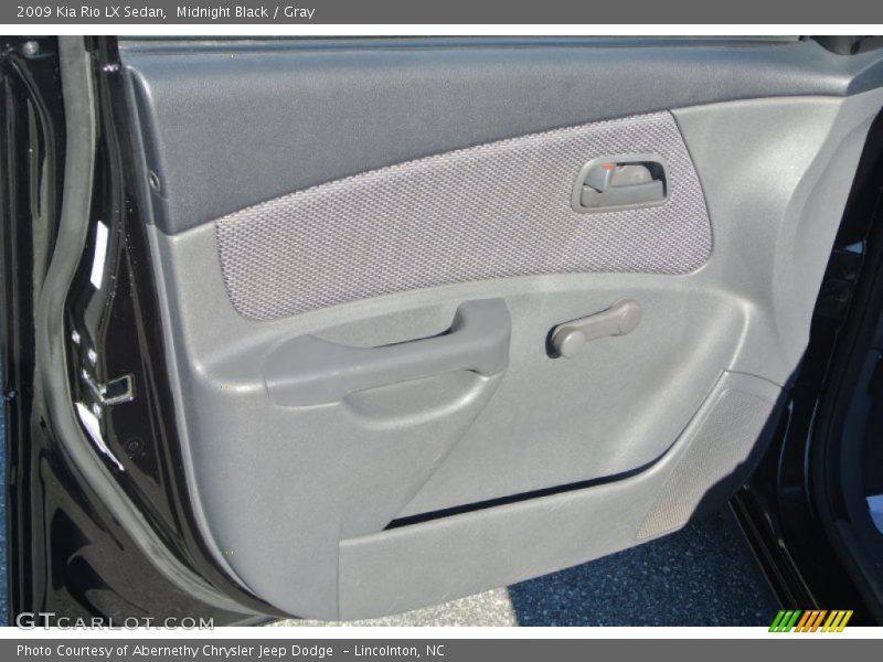 Midnight Black / Gray 2009 Kia Rio LX Sedan