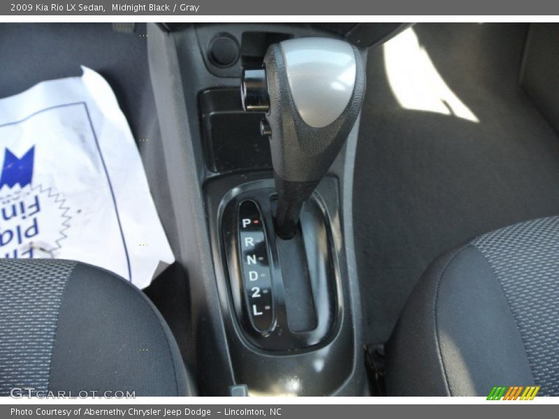 Midnight Black / Gray 2009 Kia Rio LX Sedan