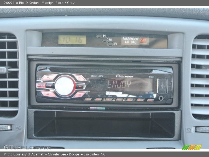 Midnight Black / Gray 2009 Kia Rio LX Sedan