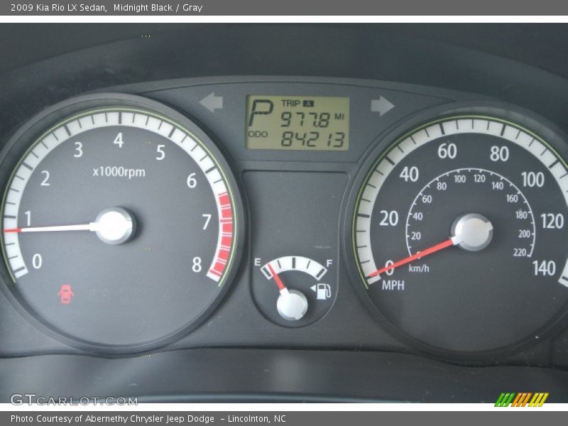 Midnight Black / Gray 2009 Kia Rio LX Sedan