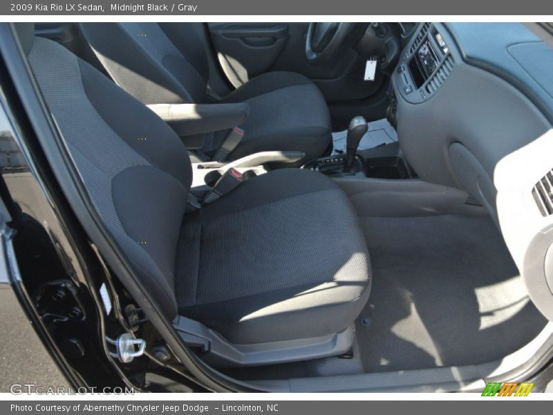Midnight Black / Gray 2009 Kia Rio LX Sedan