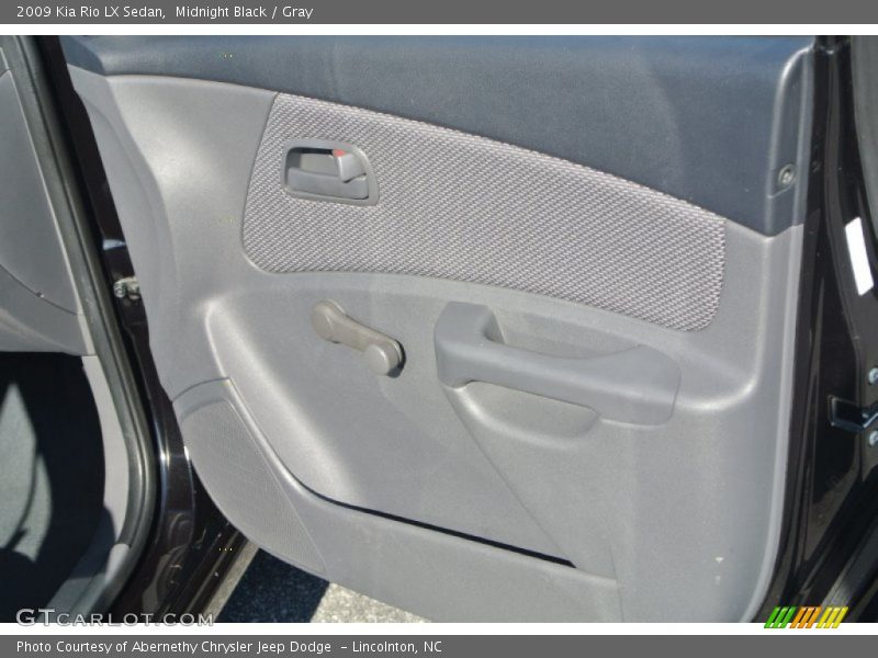 Midnight Black / Gray 2009 Kia Rio LX Sedan