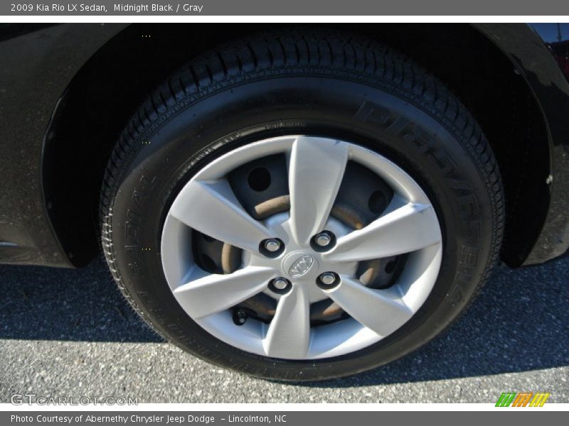 Midnight Black / Gray 2009 Kia Rio LX Sedan