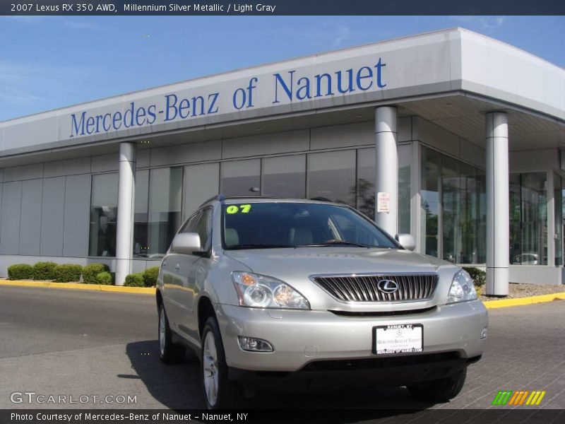 Millennium Silver Metallic / Light Gray 2007 Lexus RX 350 AWD