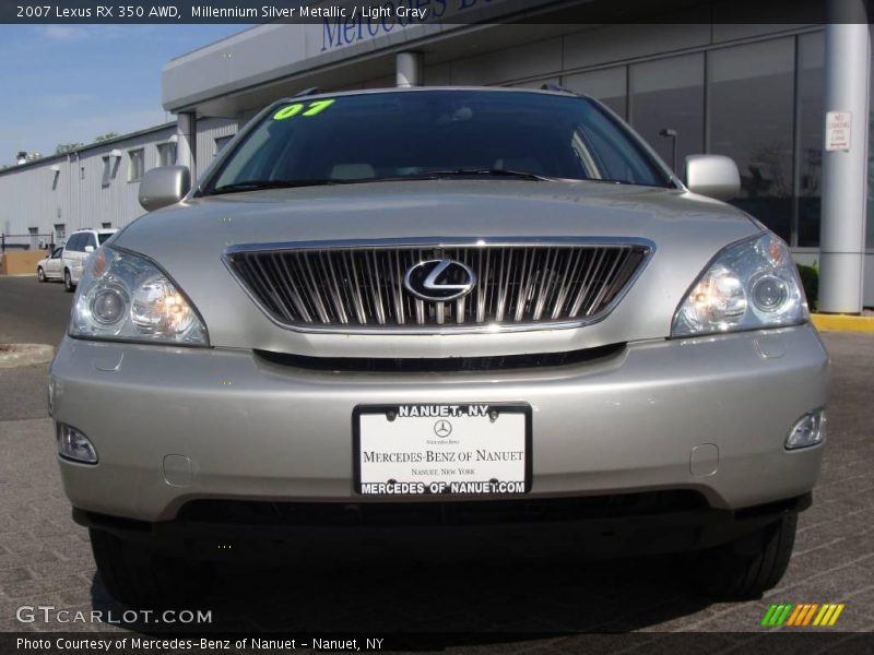 Millennium Silver Metallic / Light Gray 2007 Lexus RX 350 AWD
