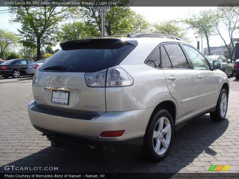 Millennium Silver Metallic / Light Gray 2007 Lexus RX 350 AWD