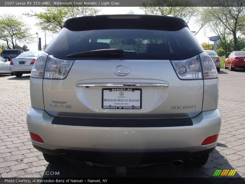 Millennium Silver Metallic / Light Gray 2007 Lexus RX 350 AWD