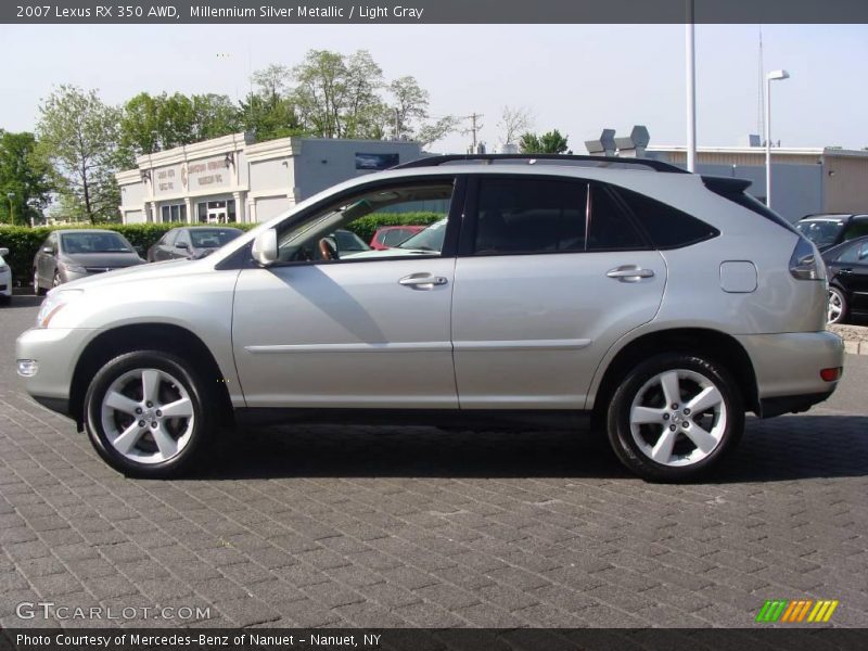 Millennium Silver Metallic / Light Gray 2007 Lexus RX 350 AWD
