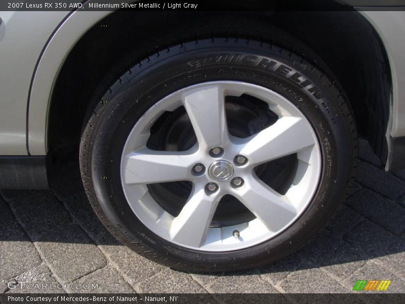 Millennium Silver Metallic / Light Gray 2007 Lexus RX 350 AWD