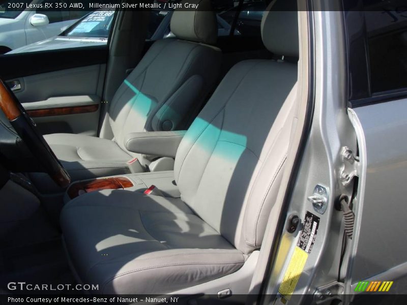 Millennium Silver Metallic / Light Gray 2007 Lexus RX 350 AWD