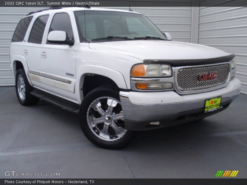 Summit White / Neutral/Shale 2003 GMC Yukon SLT