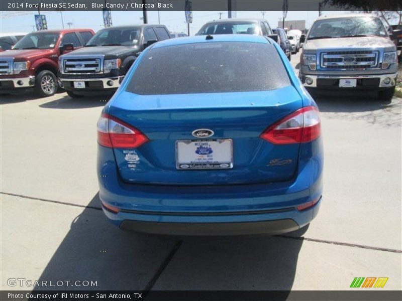 Blue Candy / Charcoal Black 2014 Ford Fiesta SE Sedan