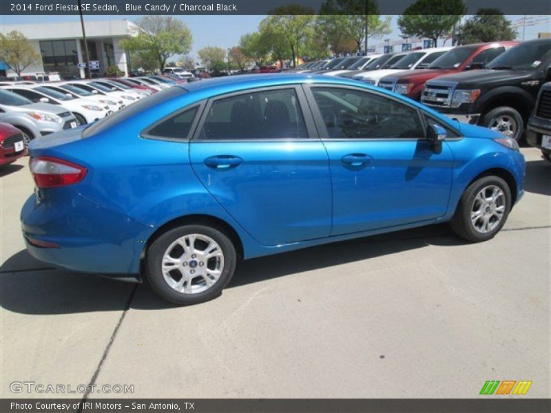 Blue Candy / Charcoal Black 2014 Ford Fiesta SE Sedan