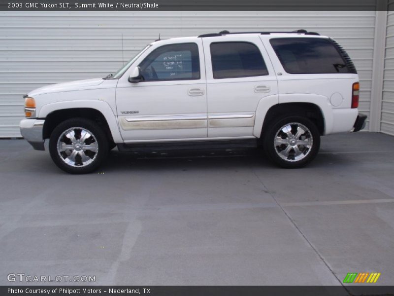 Summit White / Neutral/Shale 2003 GMC Yukon SLT
