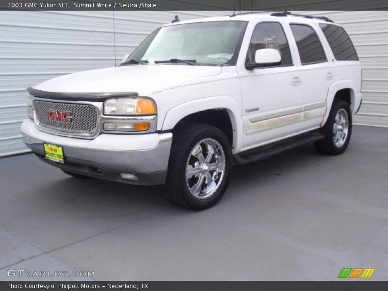 Summit White / Neutral/Shale 2003 GMC Yukon SLT
