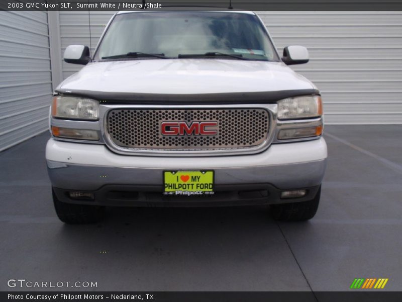 Summit White / Neutral/Shale 2003 GMC Yukon SLT