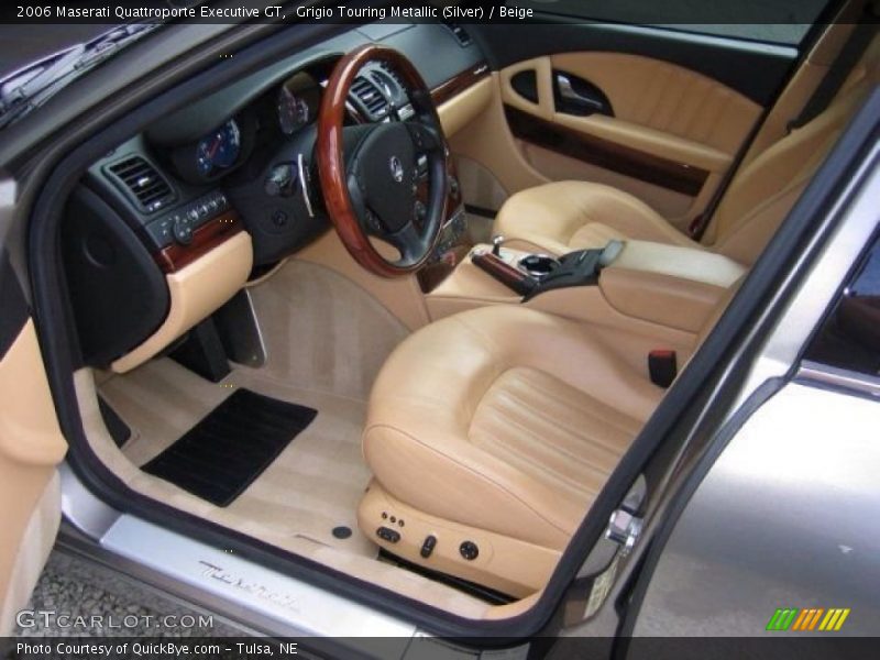 Grigio Touring Metallic (Silver) / Beige 2006 Maserati Quattroporte Executive GT