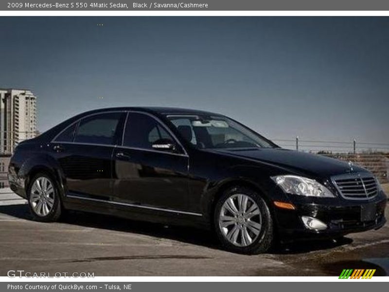 Black / Savanna/Cashmere 2009 Mercedes-Benz S 550 4Matic Sedan