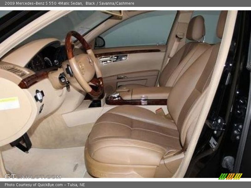 Black / Savanna/Cashmere 2009 Mercedes-Benz S 550 4Matic Sedan