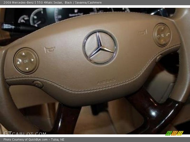 Black / Savanna/Cashmere 2009 Mercedes-Benz S 550 4Matic Sedan
