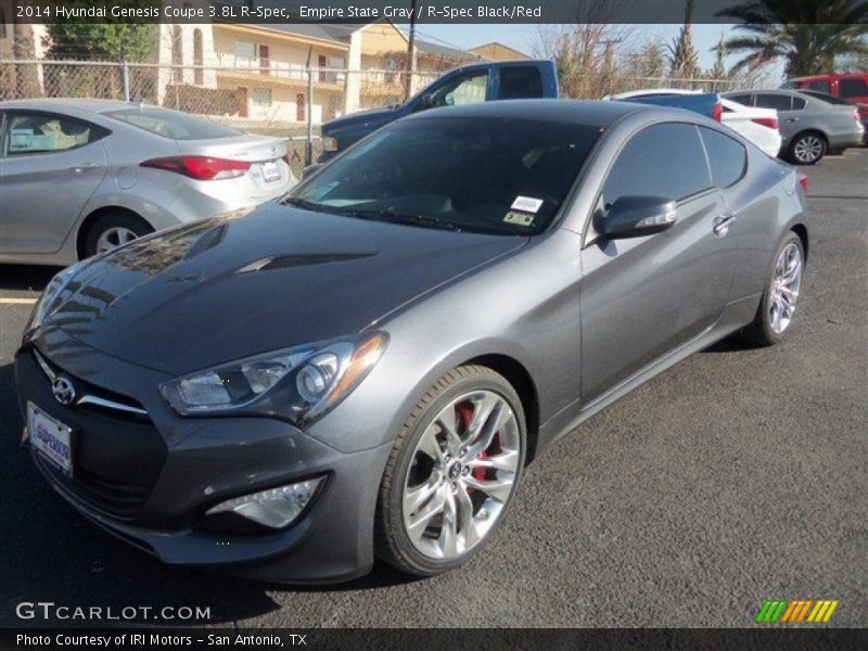 Empire State Gray / R-Spec Black/Red 2014 Hyundai Genesis Coupe 3.8L R-Spec
