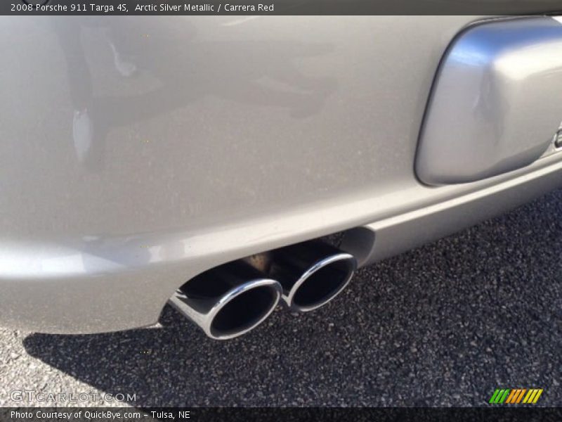 Arctic Silver Metallic / Carrera Red 2008 Porsche 911 Targa 4S