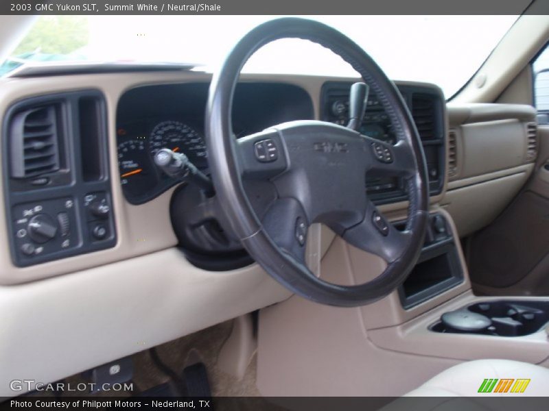 Summit White / Neutral/Shale 2003 GMC Yukon SLT