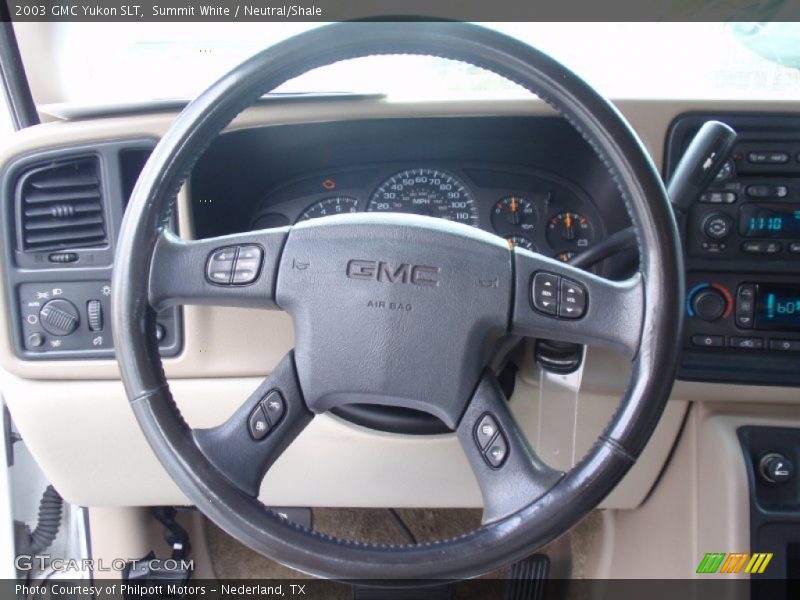 Summit White / Neutral/Shale 2003 GMC Yukon SLT