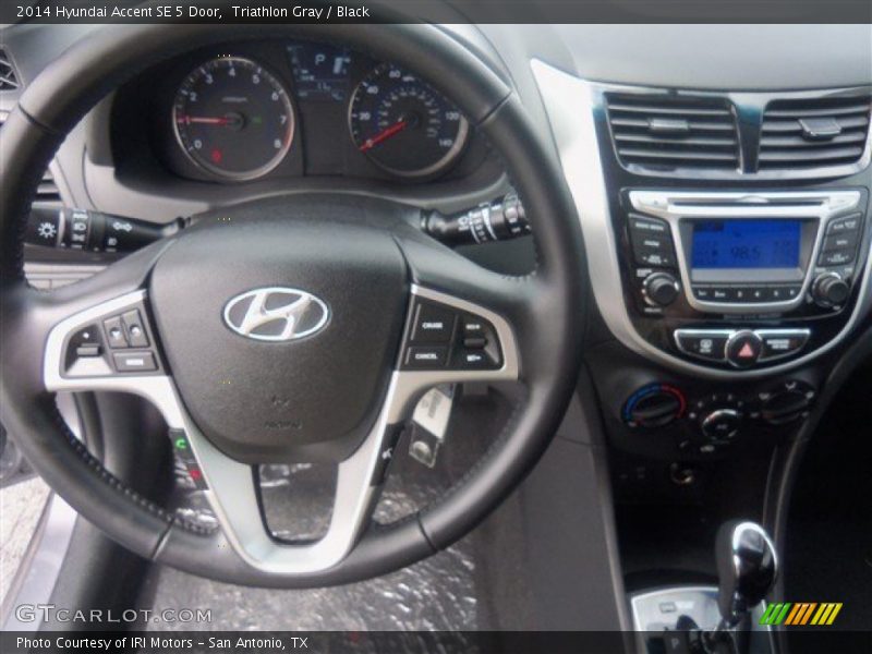 Triathlon Gray / Black 2014 Hyundai Accent SE 5 Door