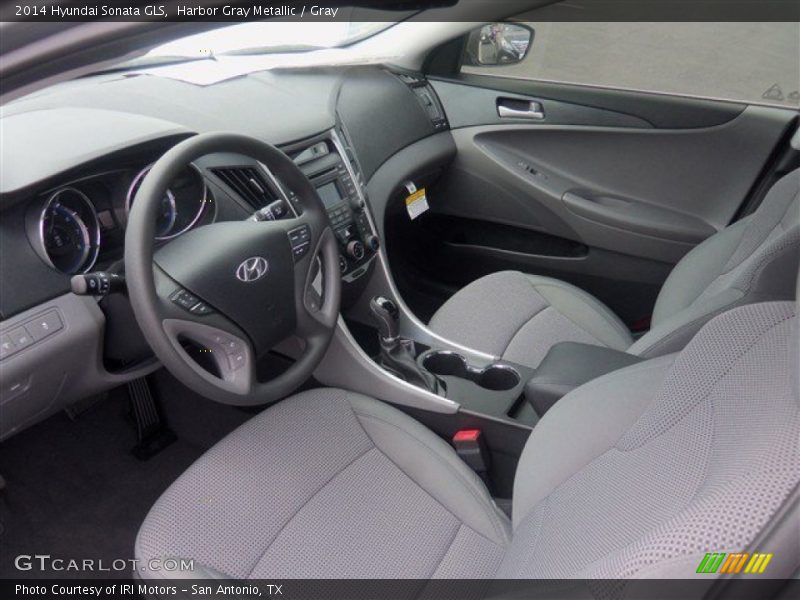 Harbor Gray Metallic / Gray 2014 Hyundai Sonata GLS