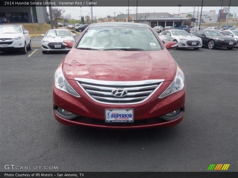 Venetian Red / Camel 2014 Hyundai Sonata Limited