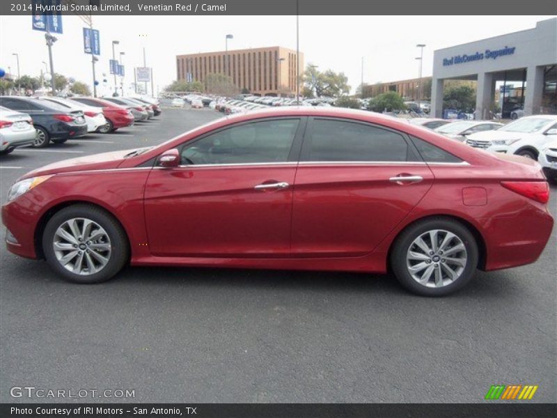 Venetian Red / Camel 2014 Hyundai Sonata Limited