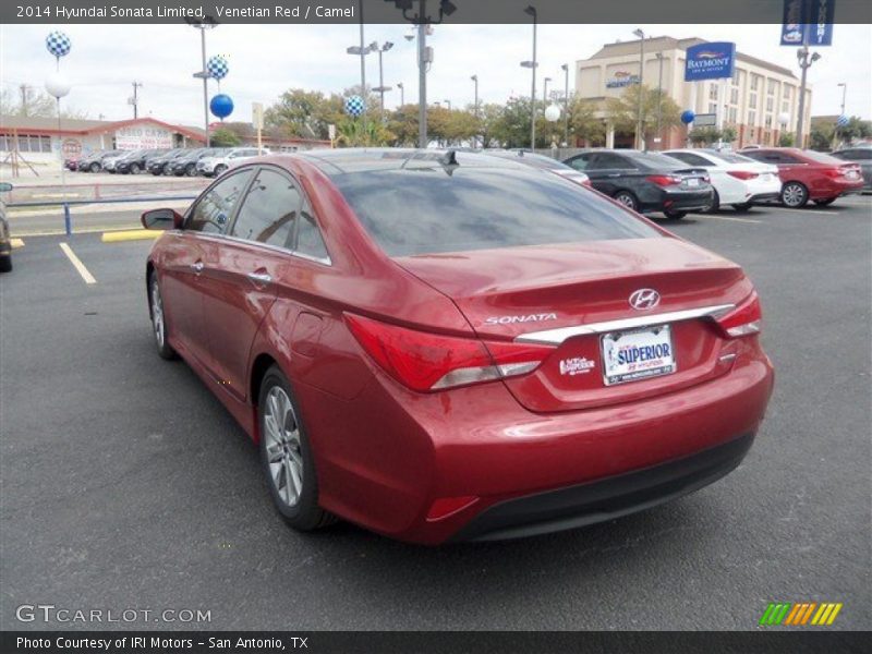 Venetian Red / Camel 2014 Hyundai Sonata Limited