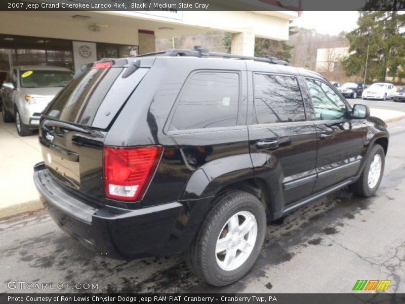 Black / Medium Slate Gray 2007 Jeep Grand Cherokee Laredo 4x4