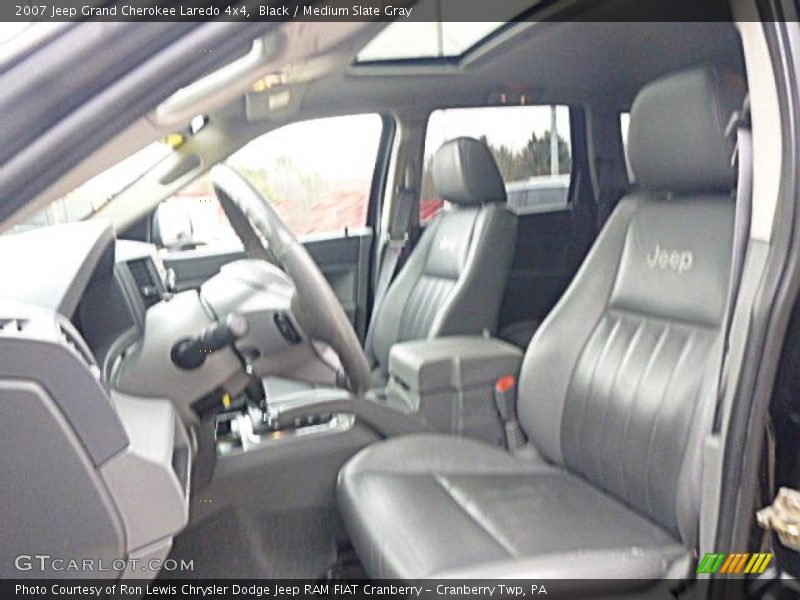 Black / Medium Slate Gray 2007 Jeep Grand Cherokee Laredo 4x4