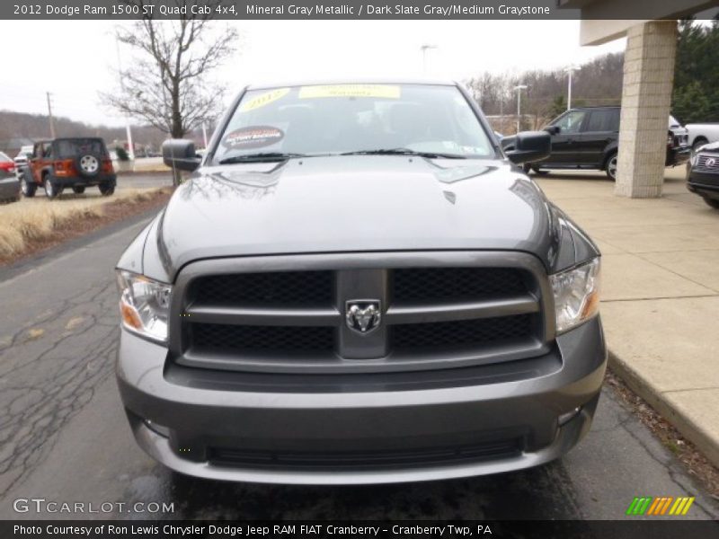 Mineral Gray Metallic / Dark Slate Gray/Medium Graystone 2012 Dodge Ram 1500 ST Quad Cab 4x4