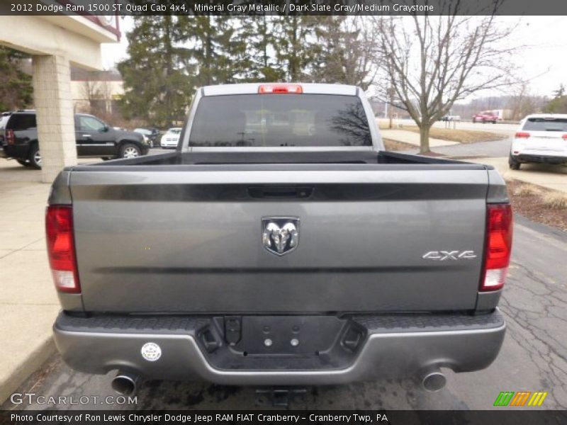 Mineral Gray Metallic / Dark Slate Gray/Medium Graystone 2012 Dodge Ram 1500 ST Quad Cab 4x4