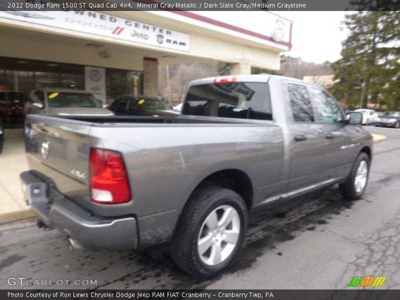 Mineral Gray Metallic / Dark Slate Gray/Medium Graystone 2012 Dodge Ram 1500 ST Quad Cab 4x4