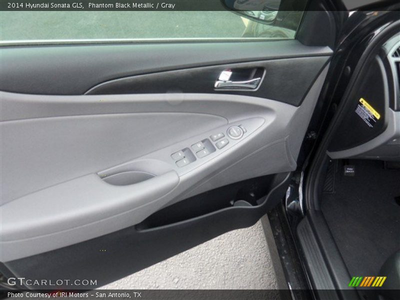 Phantom Black Metallic / Gray 2014 Hyundai Sonata GLS